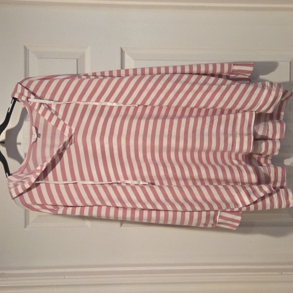 Jane Delancey Pink and White Striped Top